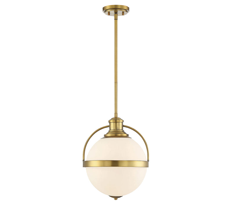 Westbourne 1-Light Pendant in Warm Brass