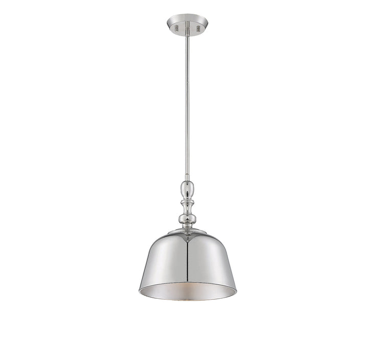 Berg 1-Light Pendant in Polished Nickel