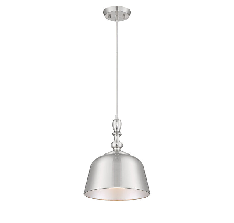 Berg 1-Light Pendant in Satin Nickel