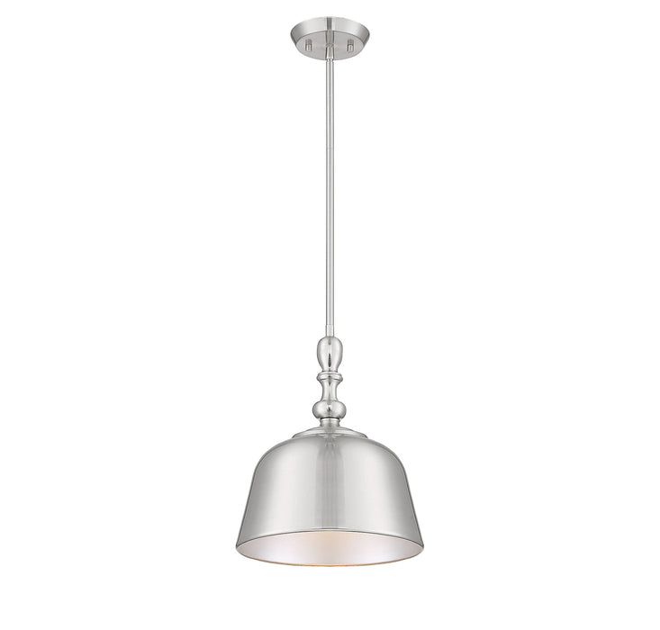 Berg 1-Light Pendant in Satin Nickel