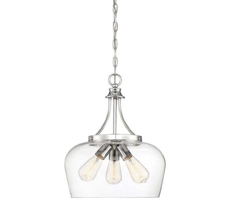 Octave 3-Light Pendant in Polished Chrome