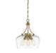 Octave 3-Light Pendant in Warm Brass