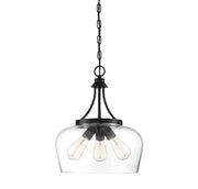 Octave 3-Light Pendant in Black