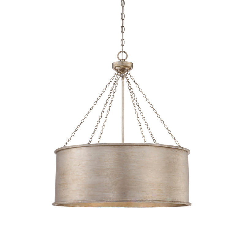 Rochester 6-Light Pendant in Silver Patina