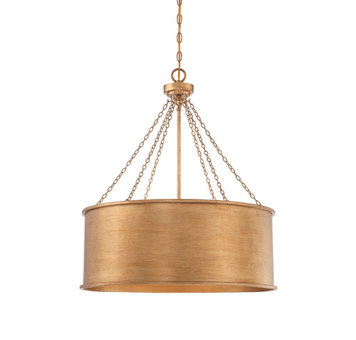 Rochester 6-Light Pendant in Gold Patina