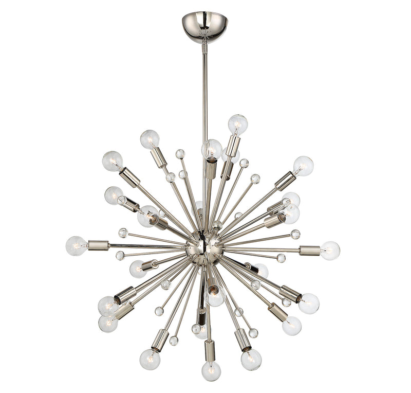 Galea 24-Light Chandelier in Polished Nickel