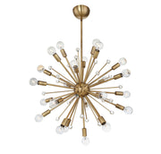 Galea 24-Light Chandelier in Warm Brass