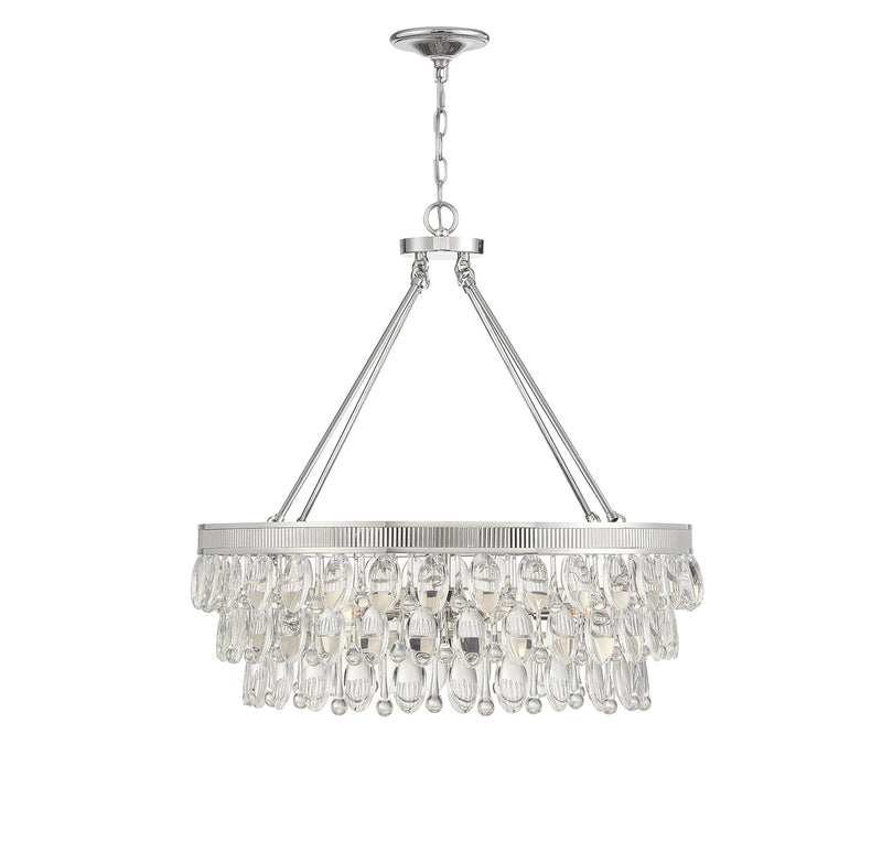 Windham 6-Light Pendant in Polished Nickel