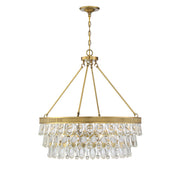 Windham 6-Light Pendant in Warm Brass