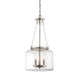 Akron 3-Light Pendant in Polished Nickel