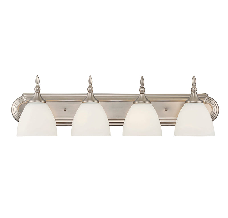 Herndon 4-Light Bath Vanity in Satin Nickel