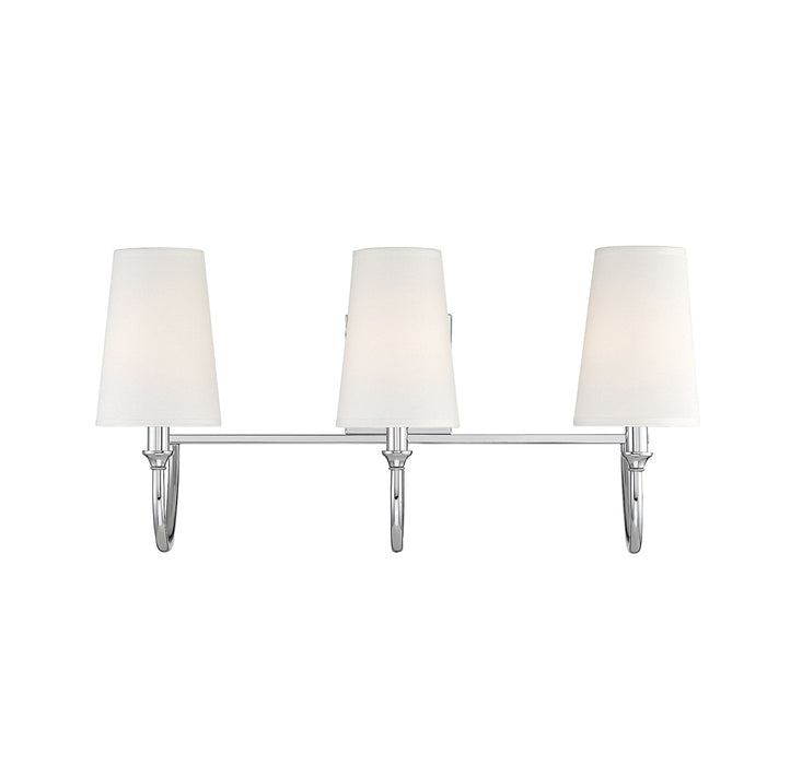 Cameron 3-Light Bath in Polished Nickel