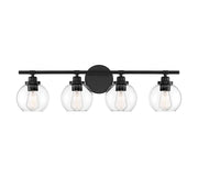 Carson 4-Light Bath in Matte Black