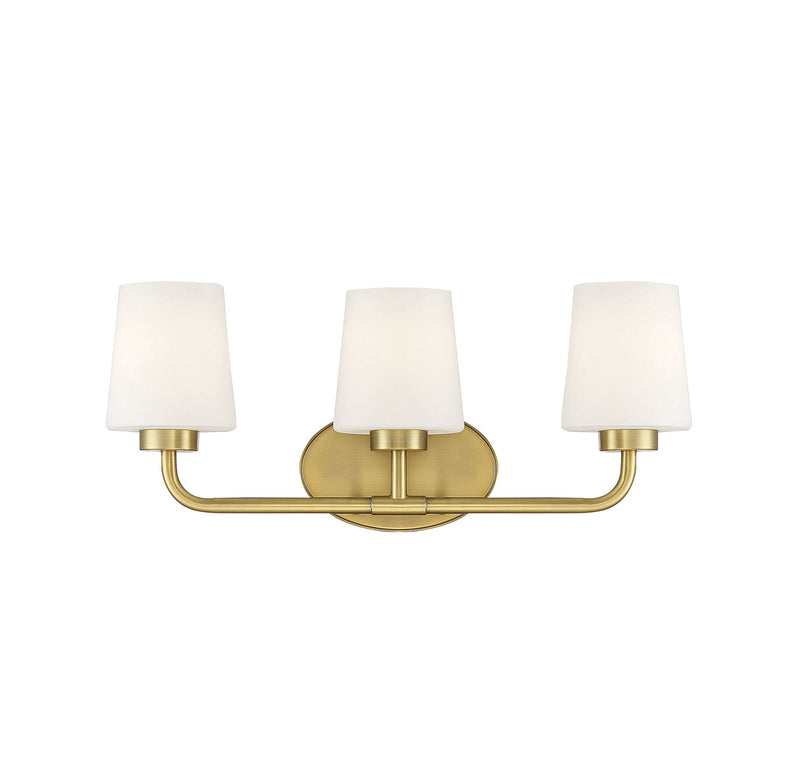 Capra 3-Light Bath in Warm Brass
