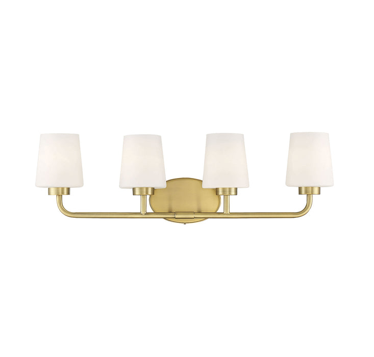 Capra 4-Light Bath in Warm Brass