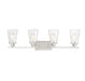Vaughan 4-Light Bath in Satin Nickel
