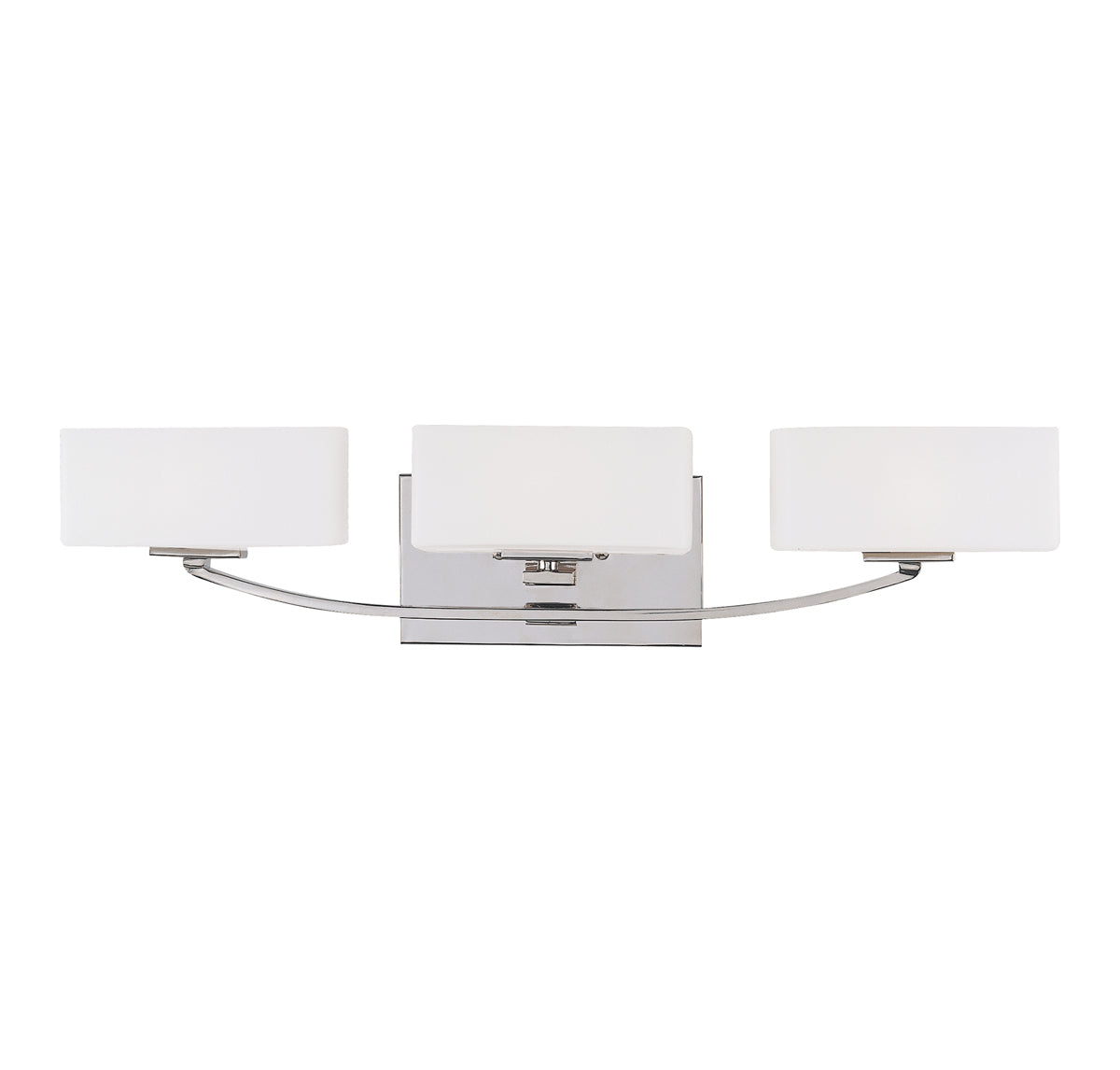 Nordic 3 Light Bath Bar in Polished Nickel
