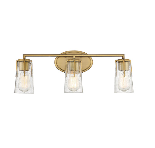 Sacremento 3-Light Bath in Warm Brass