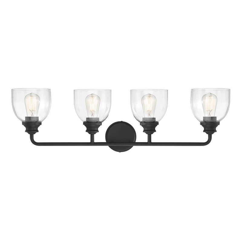Vale 4-Light Bath in Black