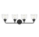 Vale 4-Light Bath in Black