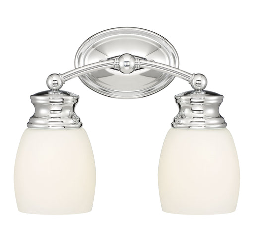 Elise 2-Light Bath Vanity in Polished Chrome