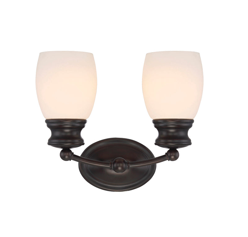 Elise 2-Light Bath Vanity in English Bronze