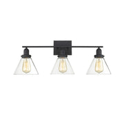 Drake 3-Light Bath Vanity in Black