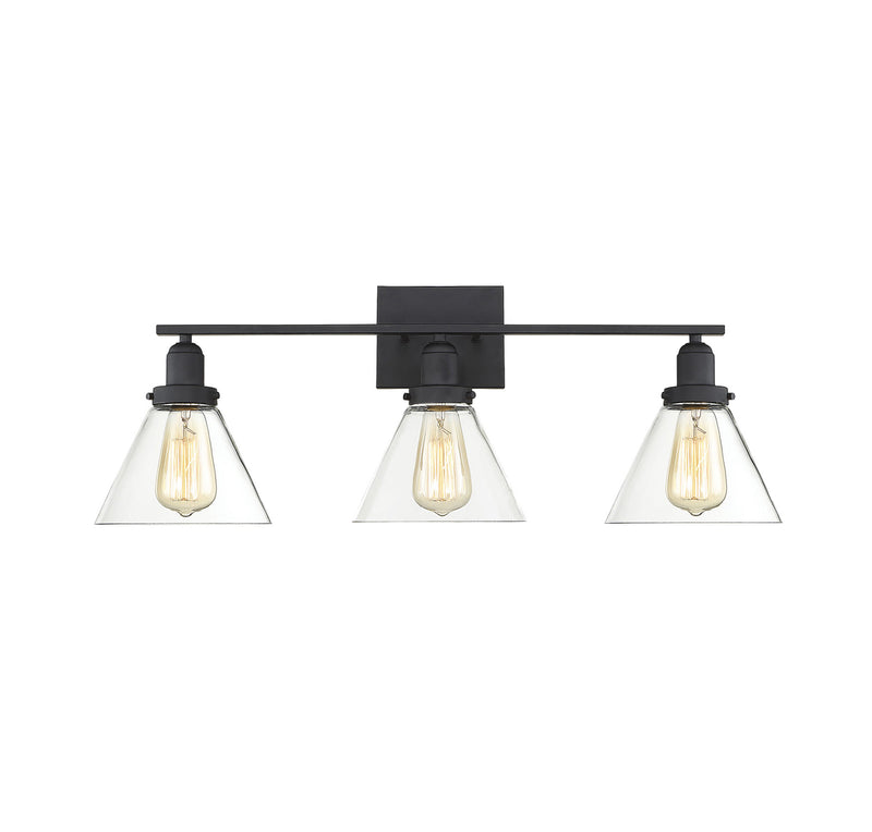 Drake 3-Light Bath Vanity in Black