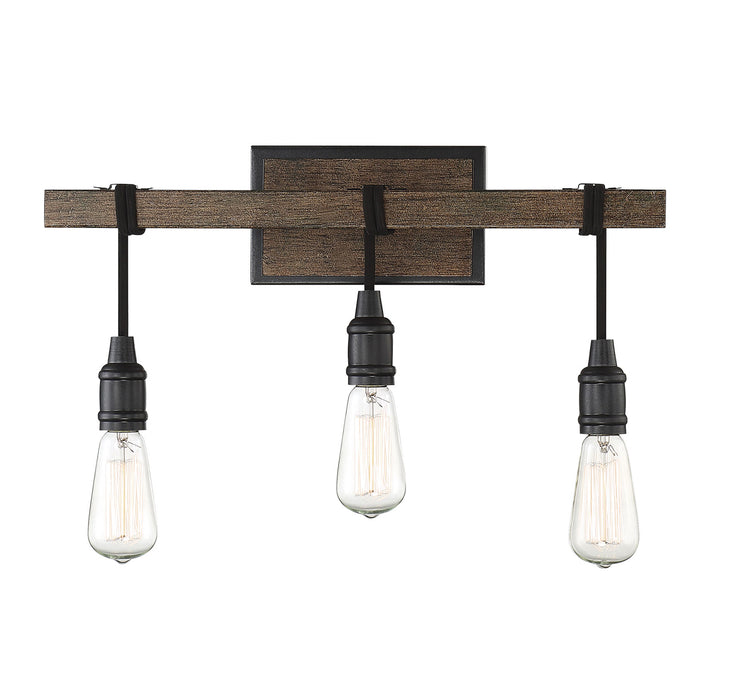 Burgess 3-Light Bath Vanity in Durango