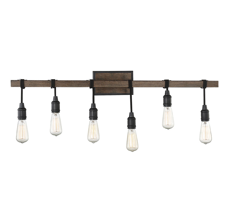 Burgess 6-Light Bath Vanity in Durango