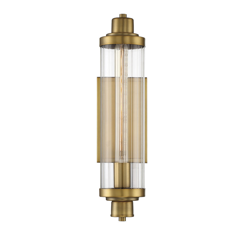 Pike 1-Light Sconce in Warm Brass