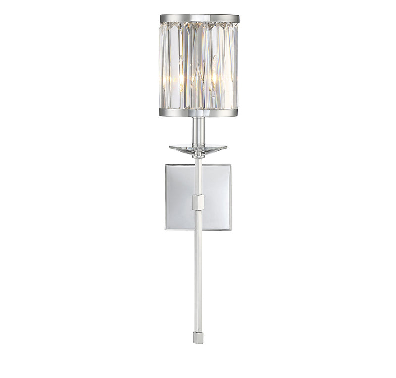Ashbourne 1-Light Sconce in Polished Chrome