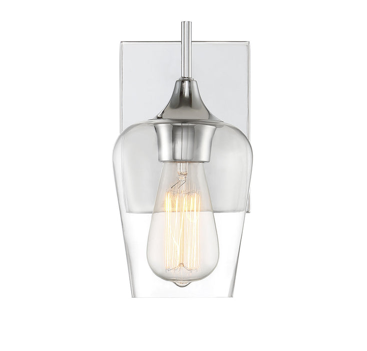 Octave 1-Light Sconce in Polished Chrome