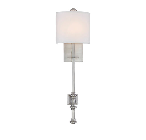Devon 1-Light Sconce in Satin Nickel
