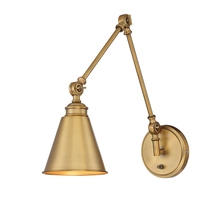 Morland 1-Light Sconce in Warm Brass