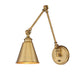 Morland 1-Light Sconce in Warm Brass