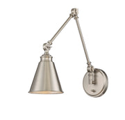 Morland 1-Light Sconce in Satin Nickel
