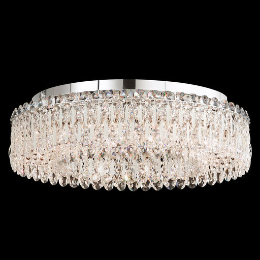 Sarella 12-Light Flush Mount in Heirloom Gold with Spectra Crystals