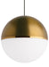 Akova Pendant in Aged Brass with Aged Brass/Bright Brass