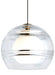Sedona Pendant in Satin Nickel with Clear