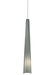 Zenith Small Pendant in Satin Nickel with Smoke