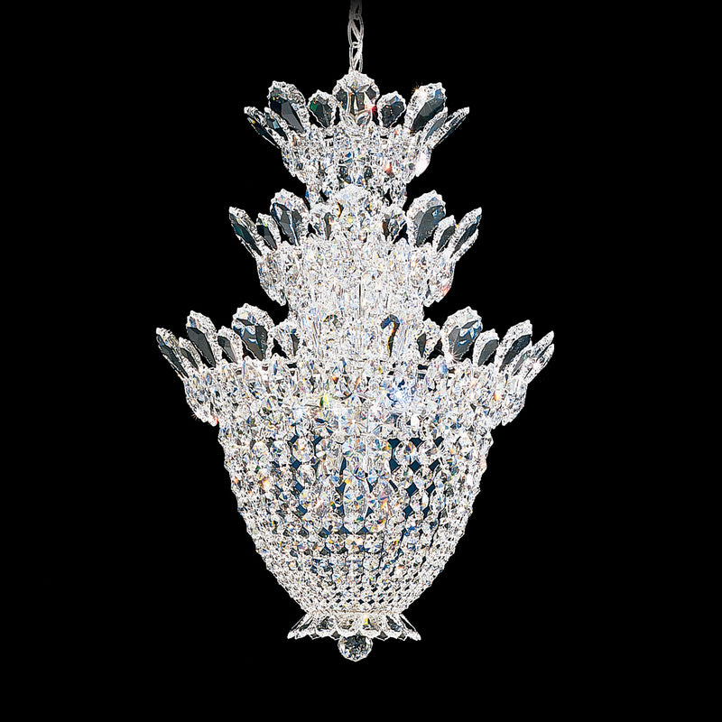 Trilliane 15-Light Chandelier in Silver with Clear Spectra Crystals
