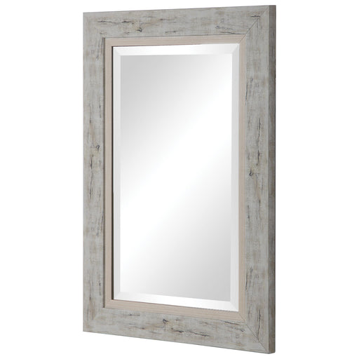 Uttermost's Branbury Rustic Light Wood Mirror Designed by David Frisch - Lamps Expo