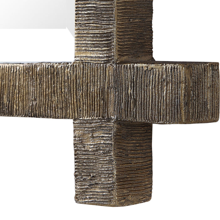 Uttermost's Abanu Gold Vanity Mirror Designed by John Kowalski - Lamps Expo