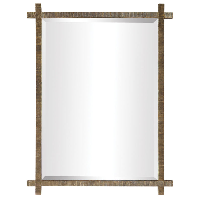 Uttermost's Abanu Gold Vanity Mirror Designed by John Kowalski - Lamps Expo