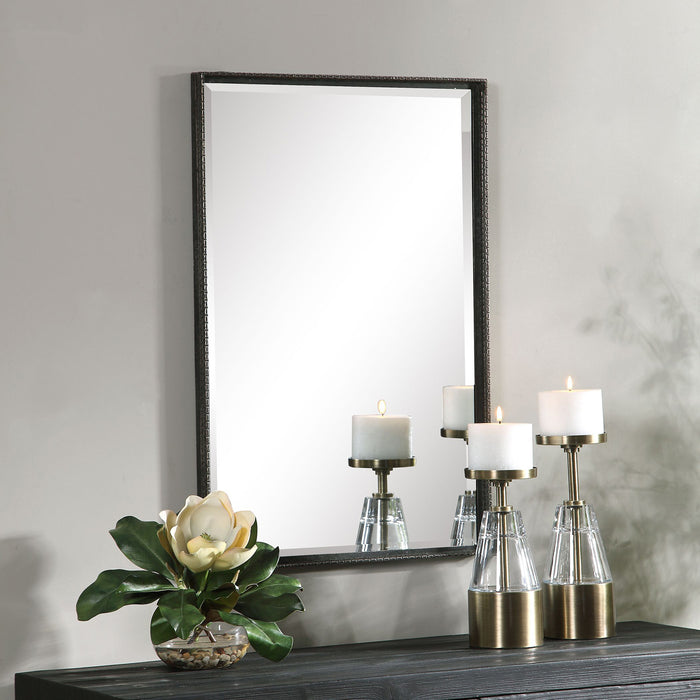Uttermost's Callan Iron Vanity Mirror Designed by Grace Feyock - Lamps Expo