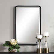 Uttermost's Croften Black Vanity Mirror Designed by Grace Feyock - Lamps Expo