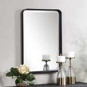 Uttermost's Croften Black Vanity Mirror Designed by Grace Feyock - Lamps Expo