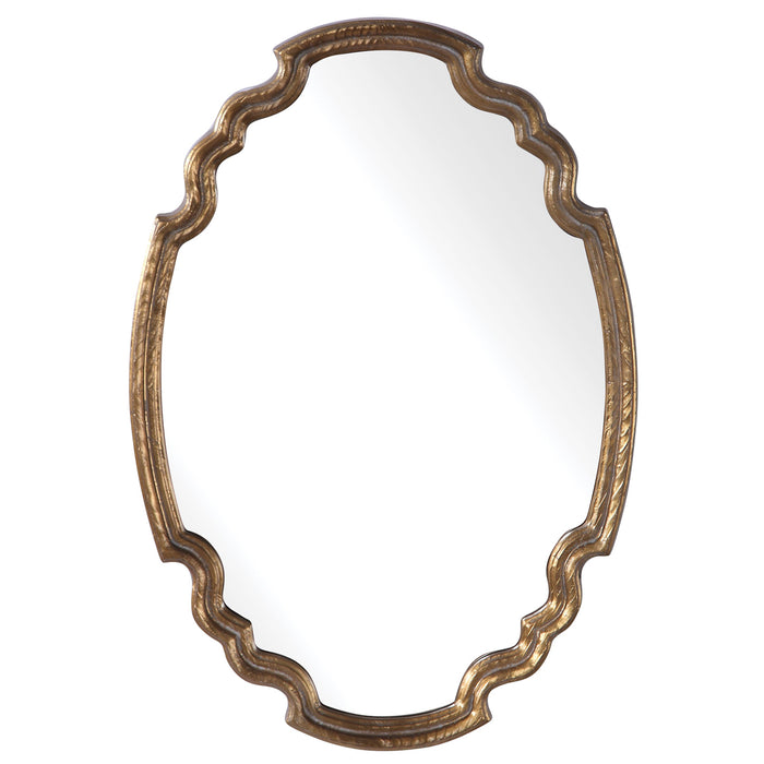 Uttermost's Ariane Gold Oval Mirror Designed by Grace Feyock - Lamps Expo
