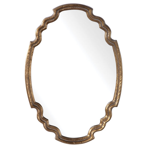 Uttermost's Ariane Gold Oval Mirror Designed by Grace Feyock